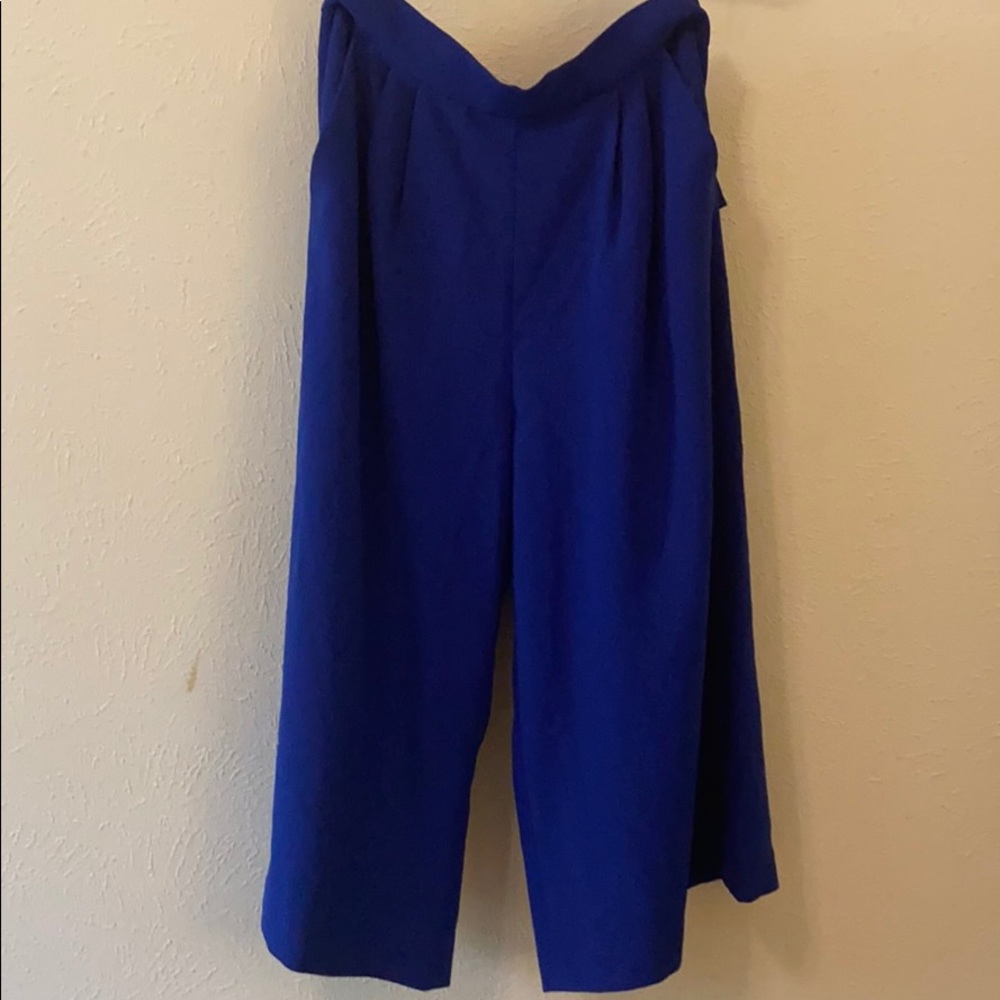NWT Royal Blue Wide Leg Culottes